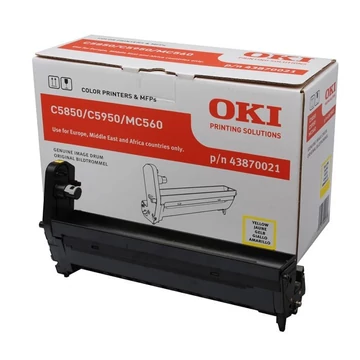 Oki C5850,5950 dobegység Sárga 20000 oldalra Oki C5850,5950 dobegység Sárga 20000 oldalra