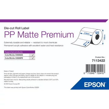 Epson 210mm X 297mm matt 184 címke Epson 210mm X 297mm matt 184 címke