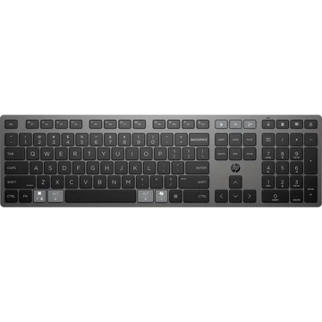 HP 725 többeszközös tölthető vezeték nélküli billentyűzet 9T5B2AA;2,4 GHz-es vezeték nélküli kapcsolat; BluetoothR; Tápellátás szuperkondenzátorral; Üzemidő: akár 2 hónap; Több eszközzel használható; HP 725 többeszközös tölthető vezeték nélküli billentyűzet 9T5B2AA;2,4 GHz-es vezeték nélküli kapcsolat; BluetoothR; Tápellátás szuperkondenzátorral; Üzemidő: akár 2 hónap; Több eszközzel használható;