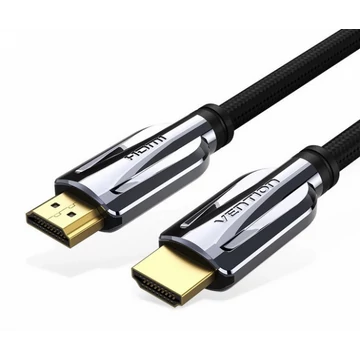 Vention HDMI (8K, szövet, fekete), 1,5m, kábel Vention HDMI (8K, szövet, fekete), 1,5m, kábel