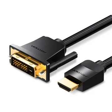 Vention HDMI -> DVI, (fekete), 3m, kábel Vention HDMI -> DVI, (fekete), 3m, kábel