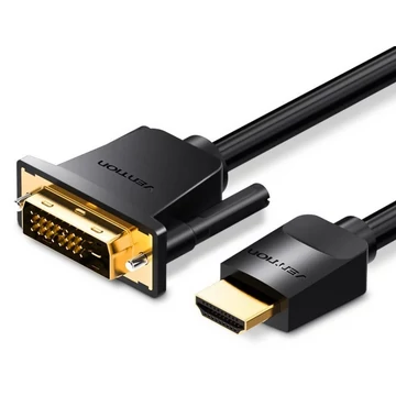 Vention HDMI -> DVI, (fekete), 5m, kábel Vention HDMI -> DVI, (fekete), 5m, kábel