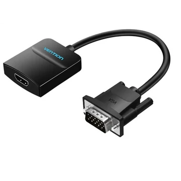 Vention VGA -> HDMI/ Micro USB-B/F /3.5mm/F, (fekete), 0,15m, konverter Vention VGA -> HDMI/ Micro USB-B/F /3.5mm/F, (fekete), 0,15m, konverter