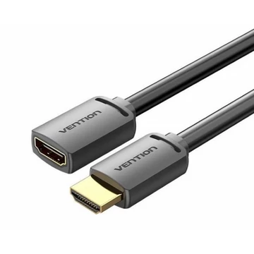 Vention HDMI/M -> HDMI/F (4K, HD, PVC, fekete), 0,5m, kábel Vention HDMI/M -> HDMI/F (4K, HD, PVC, fekete), 0,5m, kábel