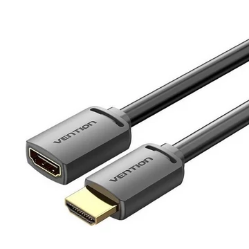 Vention HDMI/M -> HDMI/F (4K, HD, PVC, fekete), 3m, kábel Vention HDMI/M -> HDMI/F (4K, HD, PVC, fekete), 3m, kábel