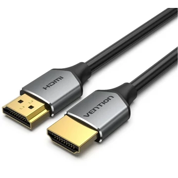Vention HDMI -> HDMI, (Ultra vékony kivitel, Szürke Aluminum Ötvözet), 0,5m, kábel Vention HDMI -> HDMI, (Ultra vékony kivitel, Szürke Aluminum Ötvözet), 0,5m, kábel