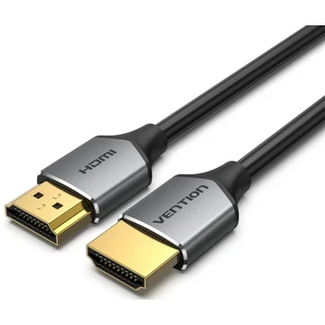 Vention HDMI/M -> HDMI/M,  (ultravékony,szürke alu), 2m, kábel Vention HDMI/M -> HDMI/M,  (ultravékony,szürke alu), 2m, kábel
