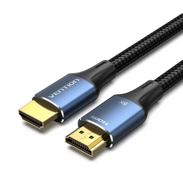 Vention HDMI/M -> HDMI/M (8K, alu, kék), 1m, kábel Vention HDMI/M -> HDMI/M (8K, alu, kék), 1m, kábel
