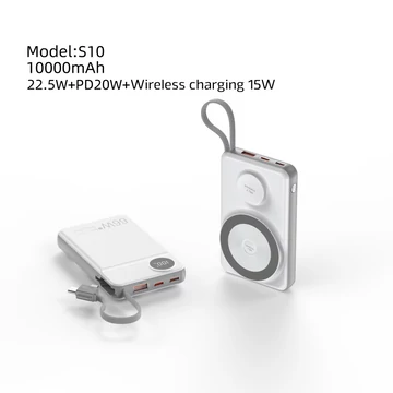 Choetech B695 10000mAh (Mobil,Watch,fehér-szürke), PowerBank Choetech B695 10000mAh (Mobil,Watch,fehér-szürke), PowerBank