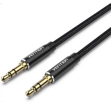 Vention 3.5mm jack/M ->  3.5mm jack/M,  (audio,szövet), 1,5m, kábel Vention 3.5mm jack/M ->  3.5mm jack/M,  (audio,szövet), 1,5m, kábel