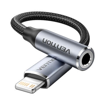 Vention 3.5mm jack/F -> Lightning, 0,1m, kábel Vention 3.5mm jack/F -> Lightning, 0,1m, kábel