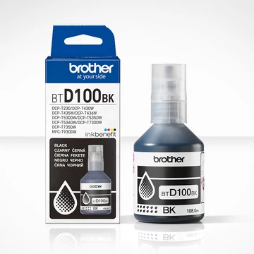 Brother BTD100BK Tintatartály Black 108 ml 7.500 oldal kapacitás Brother BTD100BK Tintatartály Black 108 ml 7.500 oldal kapacitás