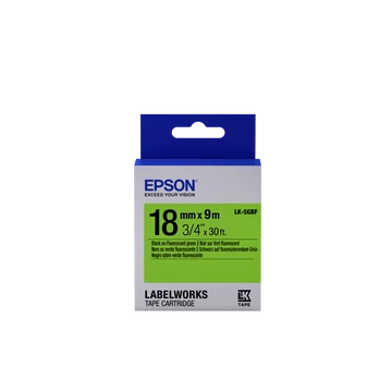 Epson LK-5GBF címkeszalag Black/Green 18mm (9m) Epson LK-5GBF címkeszalag Black/Green 18mm (9m)