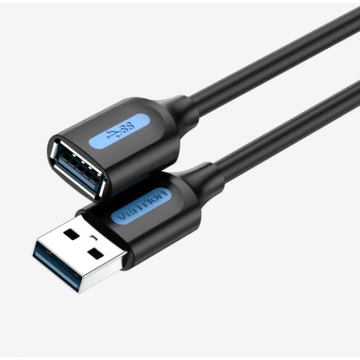 Vention USB-A 3.0/M -> USB-A 3.0/F,  (hosszabbító,PVC), 1m, kábel Vention USB-A 3.0/M -> USB-A 3.0/F,  (hosszabbító,PVC), 1m, kábel