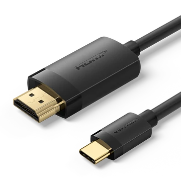 Vention USB-C -> HDMI 1m (4K,fekete), kábel Vention USB-C -> HDMI 1m (4K,fekete), kábel