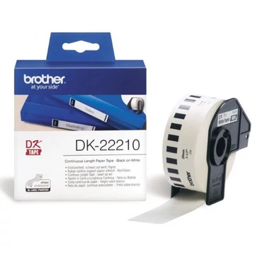 Brother DK-22210 29 mm x 30,48 m öntapadós papírszalag tekercsben Brother DK-22210 29 mm x 30,48 m öntapadós papírszalag tekercsben