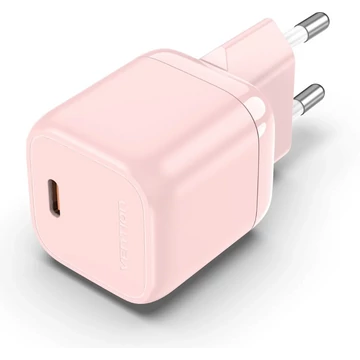 Vention USB-C (1port,30W, pink),töltő Vention USB-C (1port,30W, pink),töltő