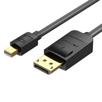 Vention mini Displayport -> Displayport,  (fekete), 2m,  kábel Vention mini Displayport -> Displayport,  (fekete), 2m,  kábel