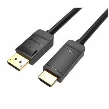 Vention Displayport 4K -> HDMI, (fekete), 5m, kábel Vention Displayport 4K -> HDMI, (fekete), 5m, kábel