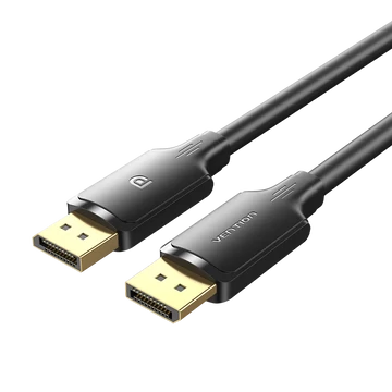Vention DisplayPort/M (4K,HD, fekete), 1m, kábel Vention DisplayPort/M (4K,HD, fekete), 1m, kábel