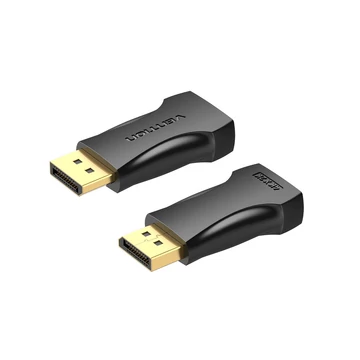 Vention DisplayPort/M -> HDMI/F, (4K, PVC, fekete), adapter Vention DisplayPort/M -> HDMI/F, (4K, PVC, fekete), adapter