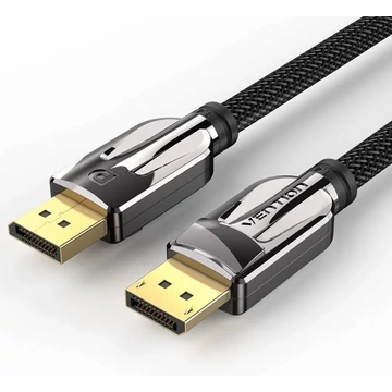 Vention Displayport/M -> Displayport/M (fekete), 1,5m, kábel Vention Displayport/M -> Displayport/M (fekete), 1,5m, kábel