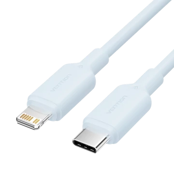 Vention USB-C 2.0 -> Lightning, (3A, blue) 1m, kábel Vention USB-C 2.0 -> Lightning, (3A, blue) 1m, kábel