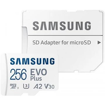 SAMSUNG SD kártya 256GB, EVO PLUS, Blue Wave, 160MB/s SAMSUNG SD kártya 256GB, EVO PLUS, Blue Wave, 160MB/s