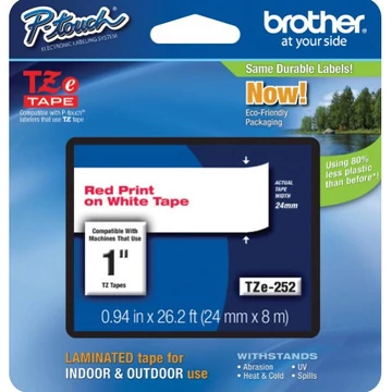 Brother TZe-252 24 mm széles 8 m hosszú szalagkazetta Brother TZe-252 24 mm széles 8 m hosszú szalagkazetta