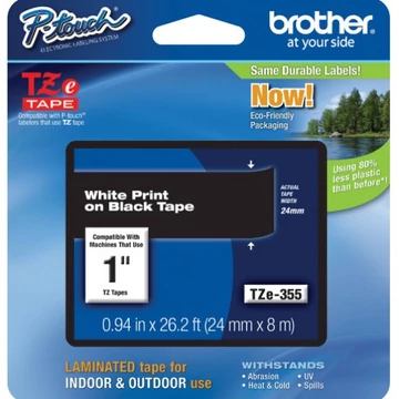 Brother TZe-355 24 mm széles 8 m hosszú szalagkazetta Brother TZe-355 24 mm széles 8 m hosszú szalagkazetta