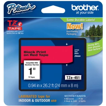 Brother TZe-451 24 mm széles 8 m hosszú szalagkazetta Brother TZe-451 24 mm széles 8 m hosszú szalagkazetta