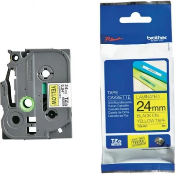 Brother TZe-651 24 mm széles 8 m hosszú szalagkazetta Brother TZe-651 24 mm széles 8 m hosszú szalagkazetta
