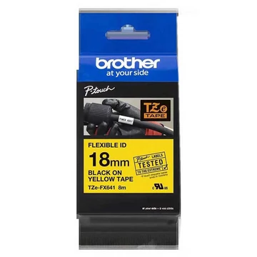 Brother TZe-FX641 18 mm széles 8m hosszú szalagkazetta Brother TZe-FX641 18 mm széles 8m hosszú szalagkazetta