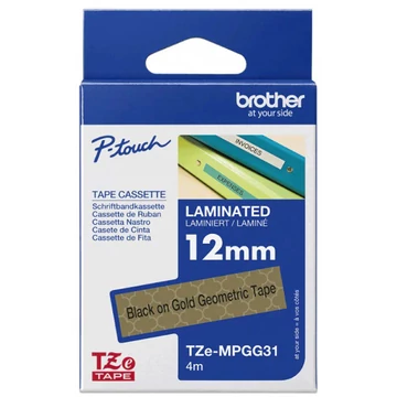 Brother TZe-MPGG31 12mm széles 4 m hosszú szalagkazetta Brother TZe-MPGG31 12mm széles 4 m hosszú szalagkazetta