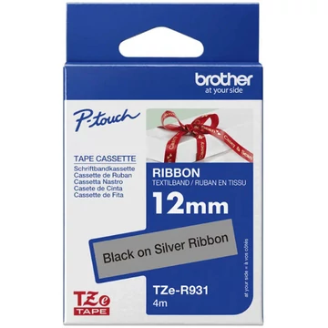 Brother TZe-R931 12 mm 4 m hosszú szövetszalag Brother TZe-R931 12 mm 4 m hosszú szövetszalag