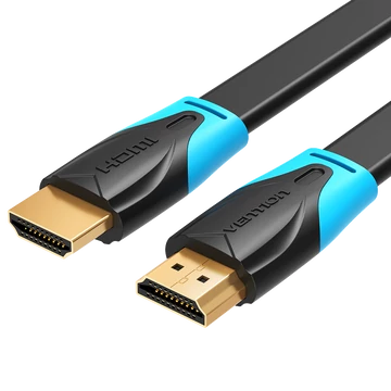 Vention HDMI ,1,5m, (lapos, fekete), kábel Vention HDMI ,1,5m, (lapos, fekete), kábel