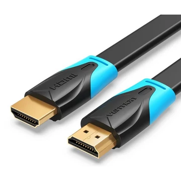 Vention HDMI,  (lapos, fekete) , 5m, kábel Vention HDMI,  (lapos, fekete) , 5m, kábel