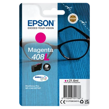 Epson T09K3 Tintapatron Magenta 21,6ml No.408L Epson T09K3 Tintapatron Magenta 21,6ml No.408L