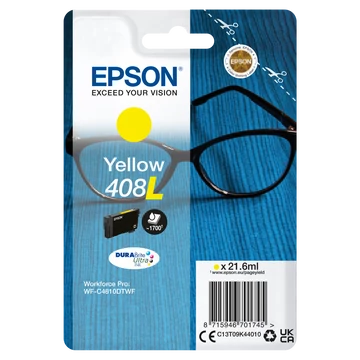 Epson T09K4 Tintapatron Yellow 21,6ml No.408L Epson T09K4 Tintapatron Yellow 21,6ml No.408L