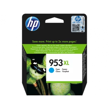 HP F6U16AE Tintapatron Cyan 1.450 oldal kapacitás No.953XL HP F6U16AE Tintapatron Cyan 1.450 oldal kapacitás No.953XL