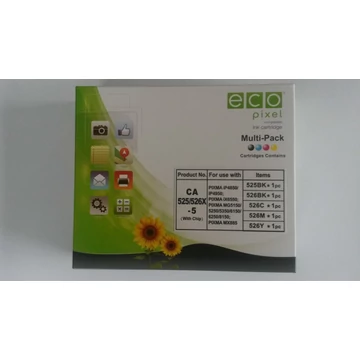 Utángyártott CANON CLI-526 Multipack BKCMY 5db-os  ECOPIXEL Utángyártott CANON CLI-526 Multipack BKCMY 5db-os  ECOPIXEL