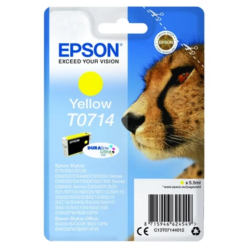 Epson T0714 Tintapatron Yellow 5,5ml Epson T0714 Tintapatron Yellow 5,5ml