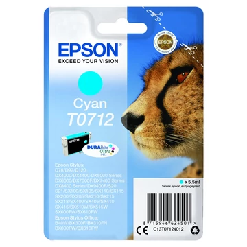 Epson T0712 Tintapatron Cyan 5,5ml Epson T0712 Tintapatron Cyan 5,5ml