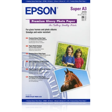 Epson prémium fényes fotópapír (A3+, 20 lap, 250g) Epson prémium fényes fotópapír (A3+, 20 lap, 250g)