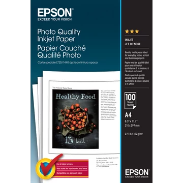 Epson fényképminőségű fotópapír (A4, 100 lap, 104g) Epson fényképminőségű fotópapír (A4, 100 lap, 104g)