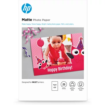 HP matt fotópapír - 25 lap 180g (Eredeti) HP matt fotópapír - 25 lap 180g (Eredeti)