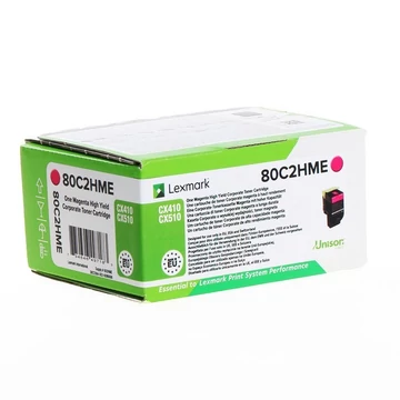 Lexmark CX410/510 High Corporate Toner Magenta 3K (Eredeti) 80C2HME Lexmark CX410/510 High Corporate Toner Magenta 3K (Eredeti) 80C2HME