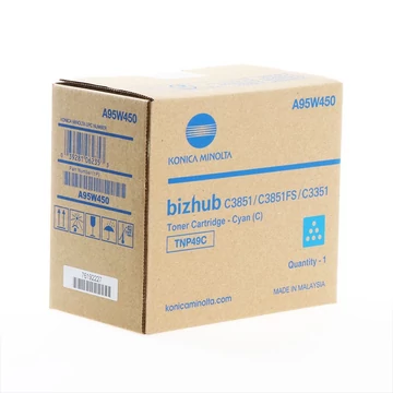 Konica-Minolta TNP49C Toner Cyan 12.000 oldalra Konica-Minolta TNP49C Toner Cyan 12.000 oldalra