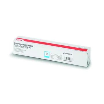 Oki C310/330/510/530/MC351 Toner Cián 2000 oldalra Oki C310/330/510/530/MC351 Toner Cián 2000 oldalra