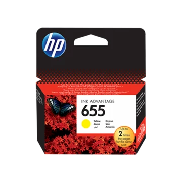 HP CZ112AE Tintapatron Yellow 600 oldal kapacitás No.655 HP CZ112AE Tintapatron Yellow 600 oldal kapacitás No.655